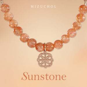 Rain Kissed Peony Bracelet - Sunstone