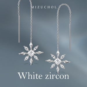 Shimmering Snowflake Earrings