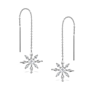 Shimmering Snowflake Earrings