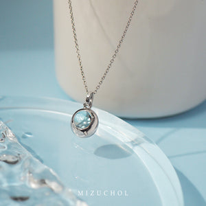 Rain Drop Necklace - Blue Topaz