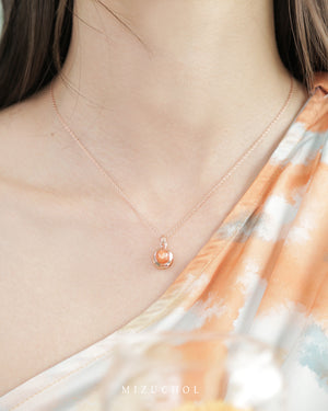 Peony Bloom Necklace - Sunstone