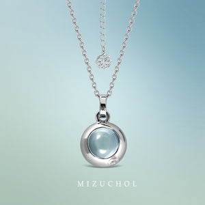 Rain Drop Necklace - Blue Topaz