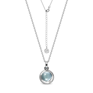 Rain Drop Necklace - Blue Topaz