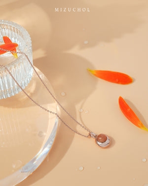 Peony Bloom Necklace - Sunstone